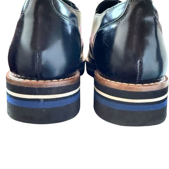 Vince Black Leather Slip-On Shoes - Picture 8 of 8